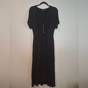 asos design waisted midi tea dress